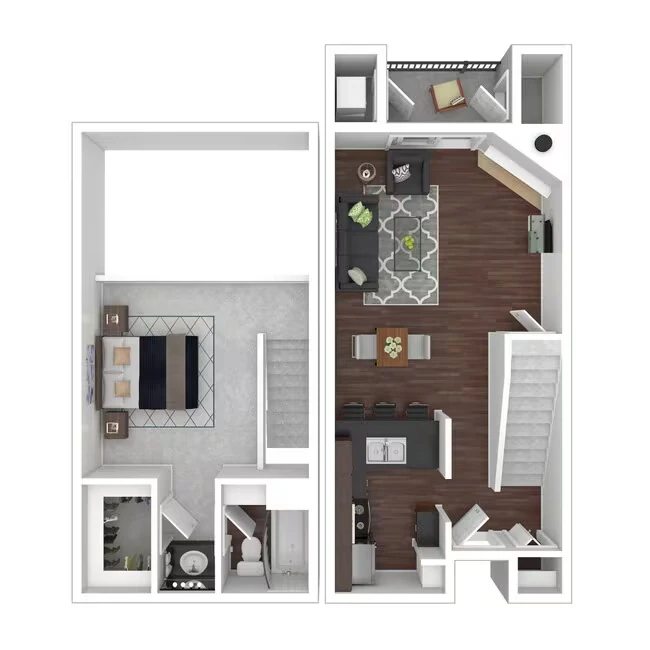 1x1.5 Loft Upgrade S0405 floor plan
